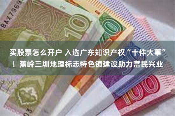 买股票怎么开户 入选广东知识产权“十件大事”！蕉岭三圳地理标志特色镇建设助力富民兴业