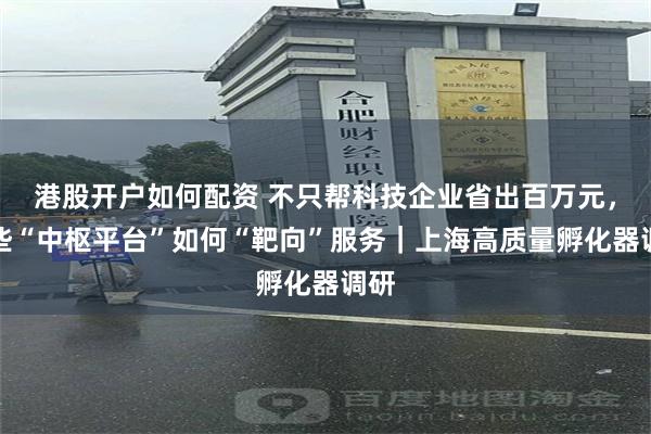 港股开户如何配资 不只帮科技企业省出百万元，这些“中枢平台”如何“靶向”服务｜上海高质量孵化器调研